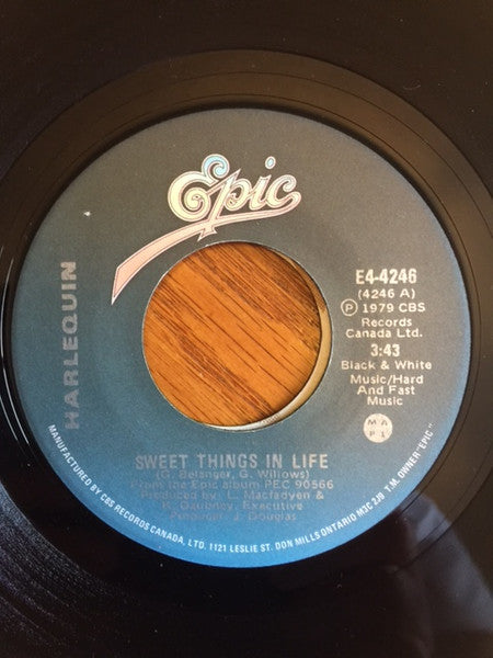 Harlequin (3) : Sweet Things In Life (7", Single)