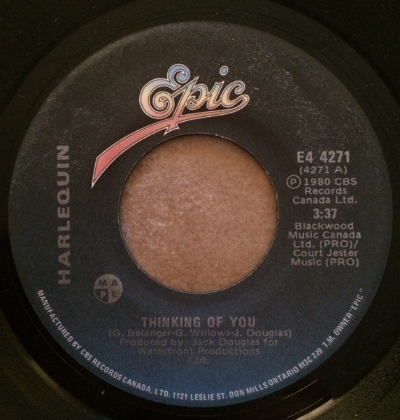 Harlequin (3) : Thinking Of You (7", Single)