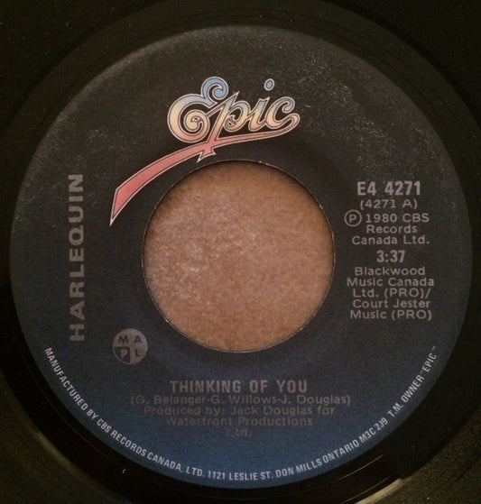 Harlequin (3) : Thinking Of You (7", Single)