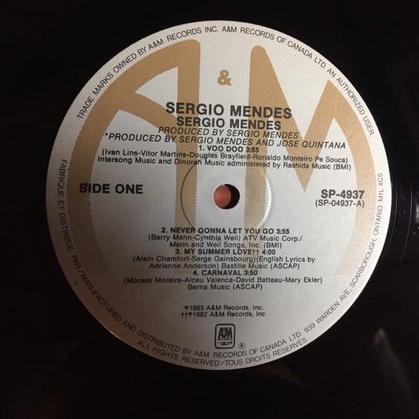 Sergio Mendes* : Sergio Mendes (LP, Album)