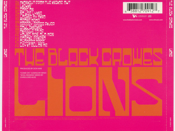 The Black Crowes : Lions (CD, Album, Enh)
