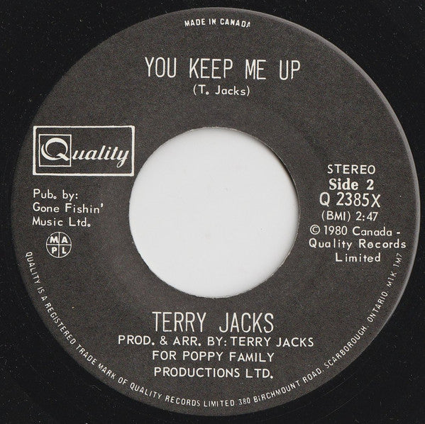 Terry Jacks : Greenback Dollar (7", Single)