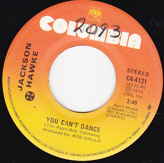 Jackson Hawke : You Can't Dance (7", Single)