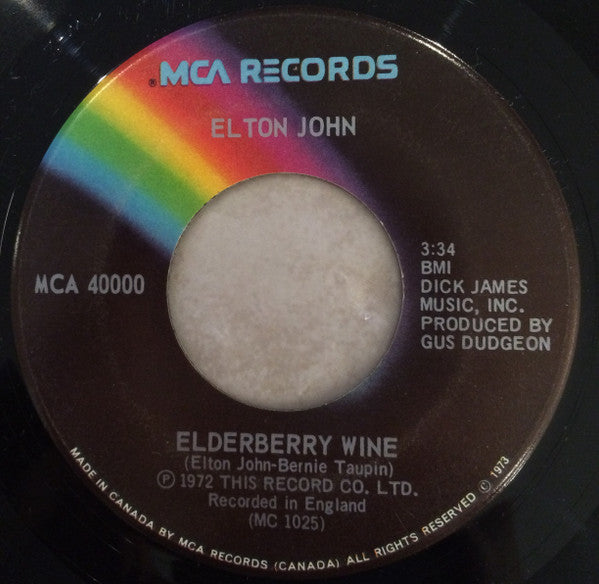 Elton John : Crocodile Rock (7", Single)