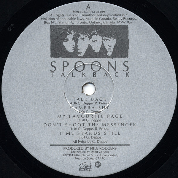 Spoons : Talkback (LP, Album)