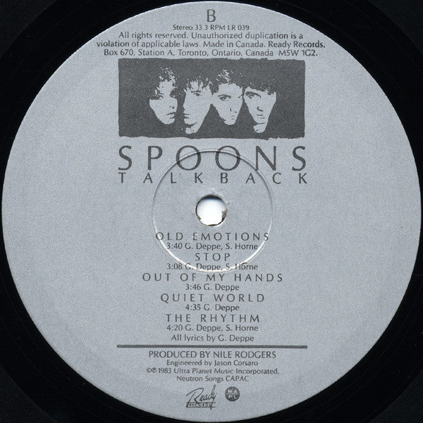 Spoons : Talkback (LP, Album)