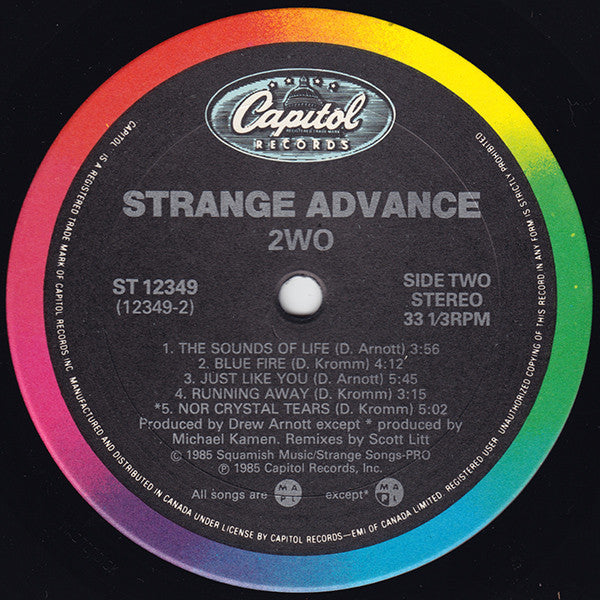 Strange Advance : 2wo (LP, Album)