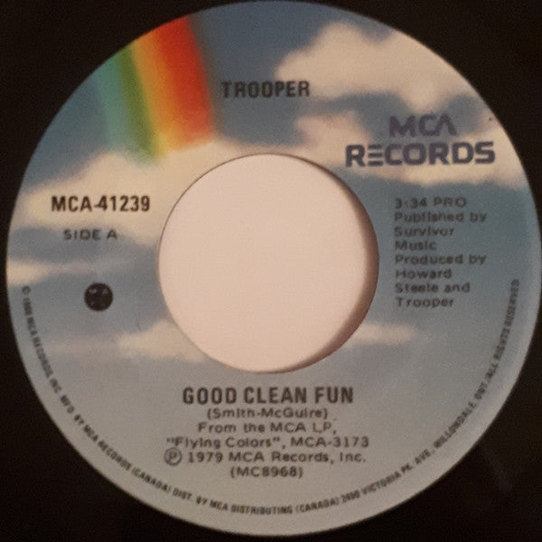 Trooper (4) : Good Clean Fun (7", Single)