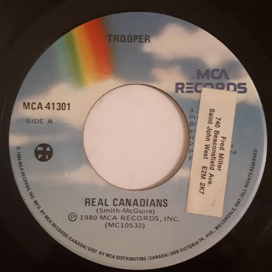 Trooper (4) : Real Canadians (7", Single)
