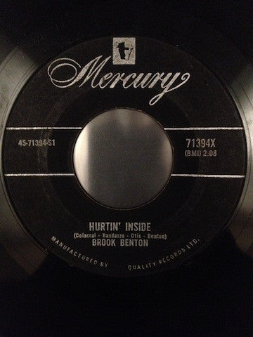 Brook Benton : It's Just A Matter Of Time / Hurtin' Inside (7", Single)