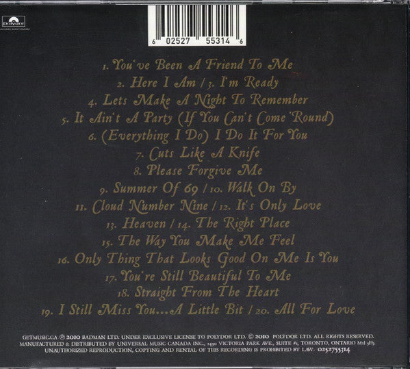 Bryan Adams : Bare Bones (CD, Album)