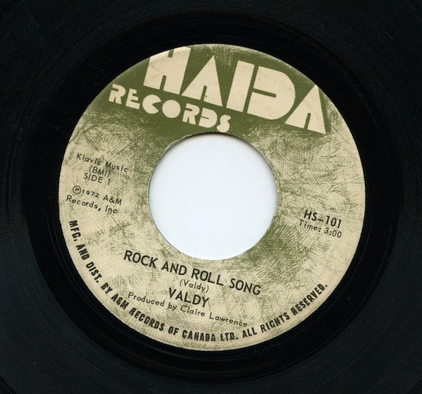 Valdy : Rock And Roll Song (7", Single)