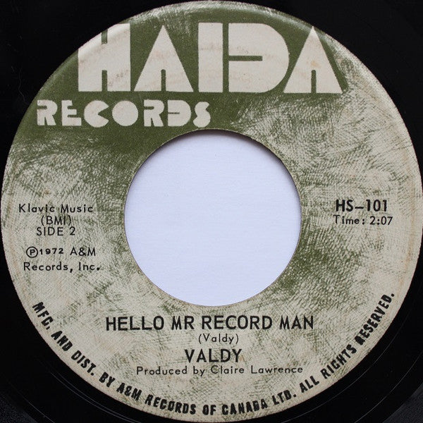 Valdy : Rock And Roll Song (7", Single)