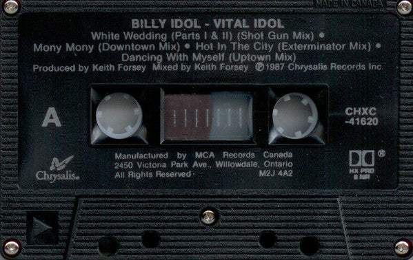 Billy Idol : Vital Idol (Cass, Album, Comp, RE, G, )
