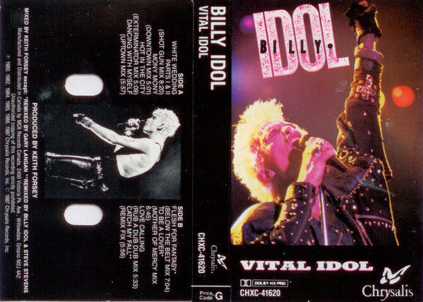 Billy Idol : Vital Idol (Cass, Album, Comp, RE, G, )