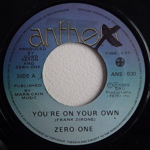 Zero-One! : You're On Your Own (7", Single)