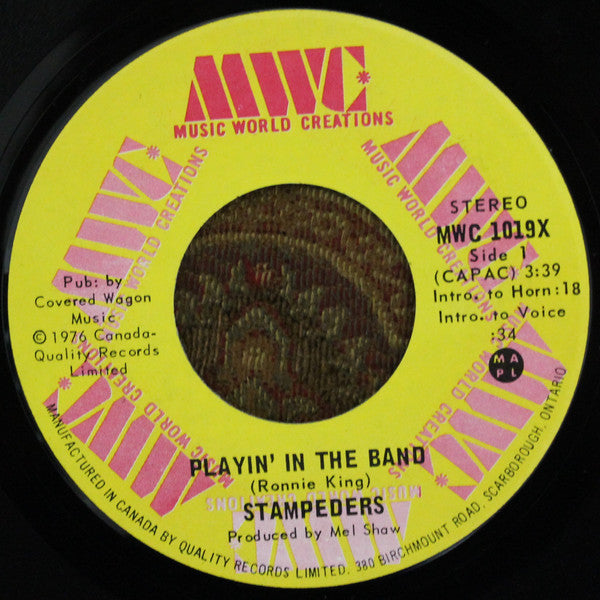The Stampeders : Playin' In The Band (7", Single)