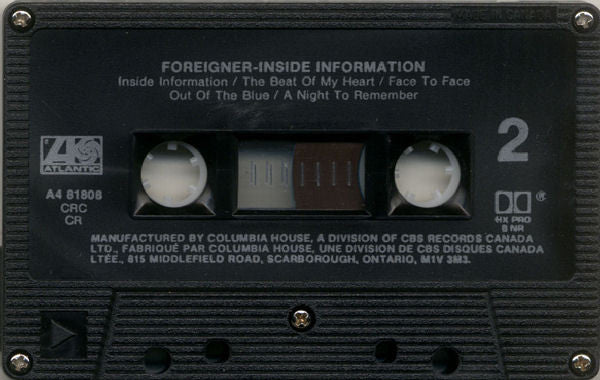 Foreigner : Inside Information (Cass, Album, Club)