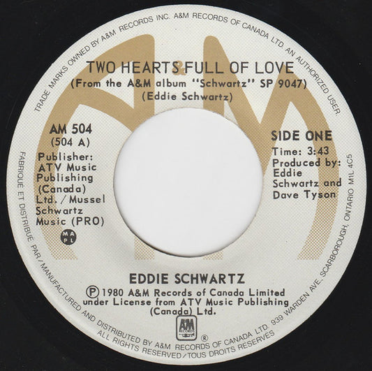 Eddie Schwartz : Two Hearts Full Of Love (7", Single)