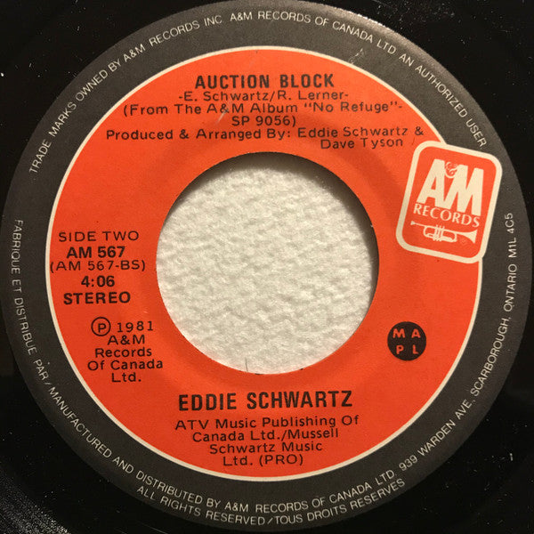 Eddie Schwartz : Over The Line (7", Single)
