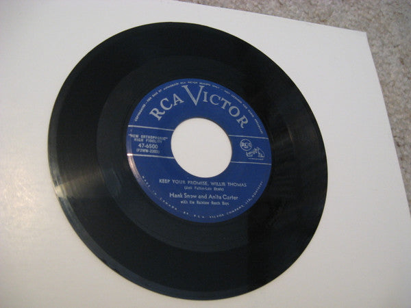 Hank Snow And Anita Carter : Keep Your Promise, Willie Thomas / It's You, Only You, That I Love (7", Single)