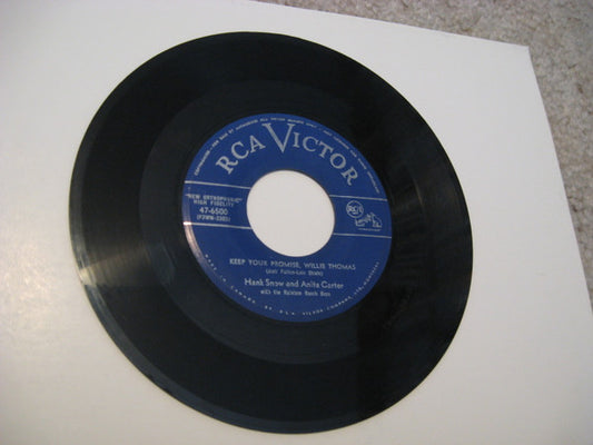 Hank Snow And Anita Carter : Keep Your Promise, Willie Thomas / It's You, Only You, That I Love (7", Single)