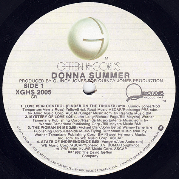 Donna Summer : Donna Summer (LP, Album, CR)