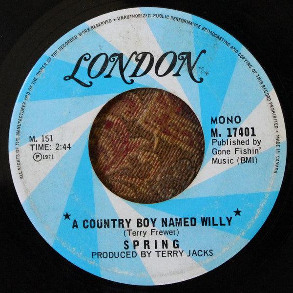 Spring (16) : A Country Boy Named Willy (7", Single)