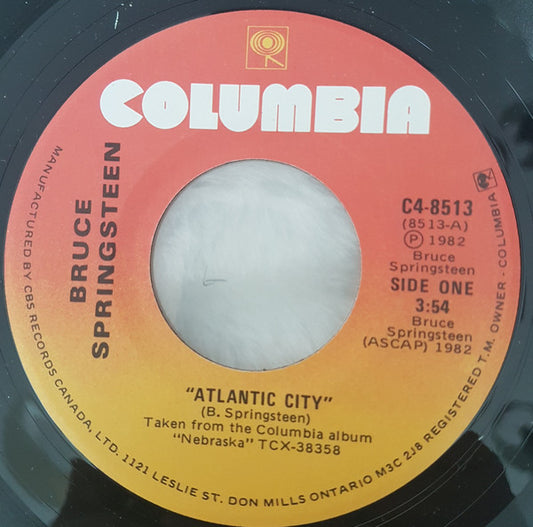 Bruce Springsteen : Atlantic City (7", Single)