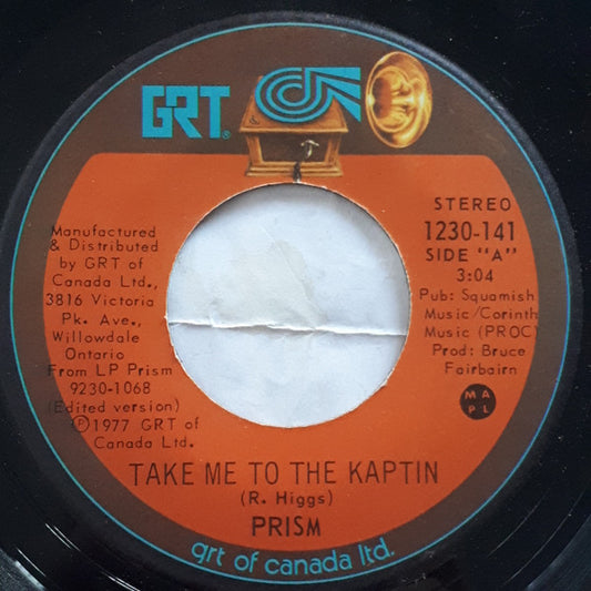 Prism (7) : Take Me To The Kaptin (7", Single)