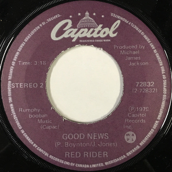 Red Rider : Avenue "A" (7", Single)