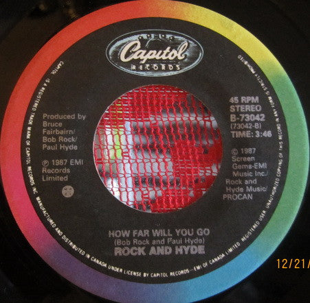 Rock And Hyde : Talk To Me (7", Single)