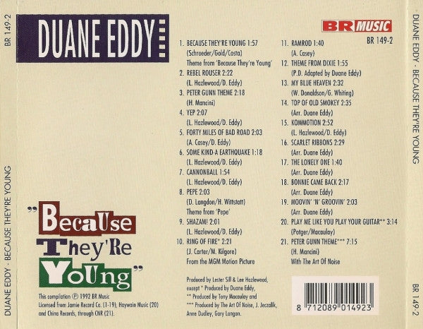 Duane Eddy : Because They're Young (CD, Comp)