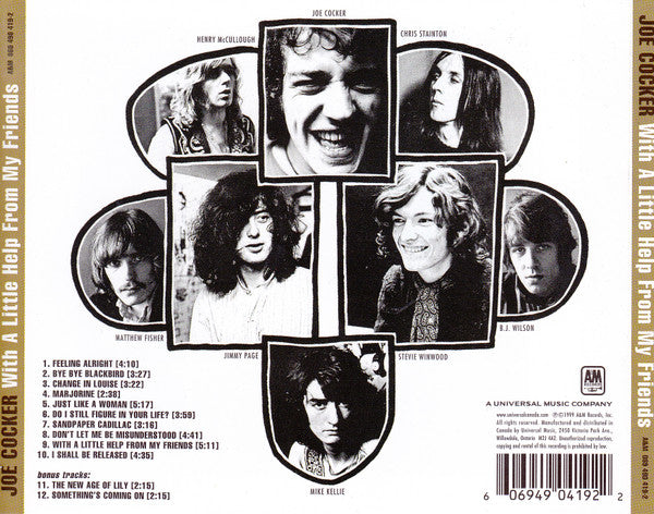 Joe Cocker : With A Little Help From My Friends (CD, Album, RE, RM)