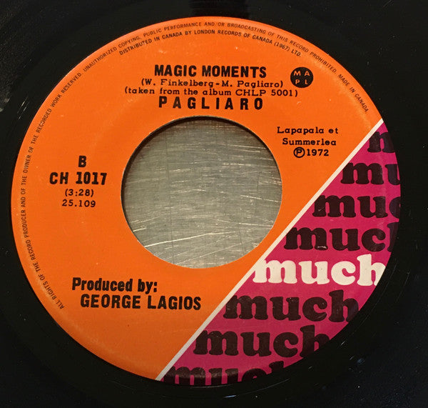 Pagliaro* : Some Sing, Some Dance (7", Single)