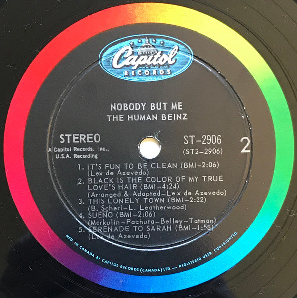 The Human Beinz : Nobody But Me (LP, Album)