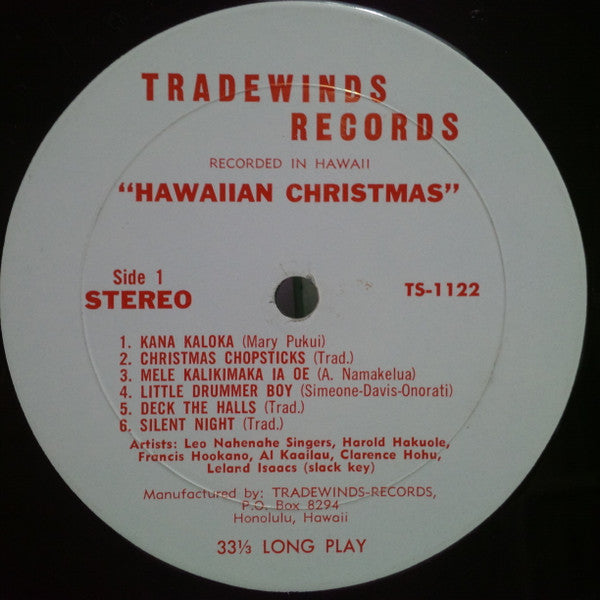 Noelani Kanoho Mahoe* With The Leo Nahenahe Singers* : Hawaiian Christmas (LP)