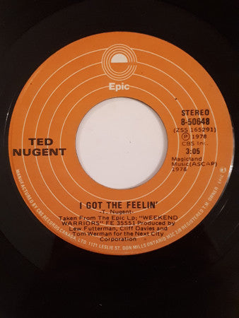 Ted Nugent : Need You Bad (7", Single)