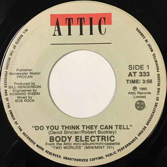 Body Electric (3) : Do You Think They Can Tell (7", Single)
