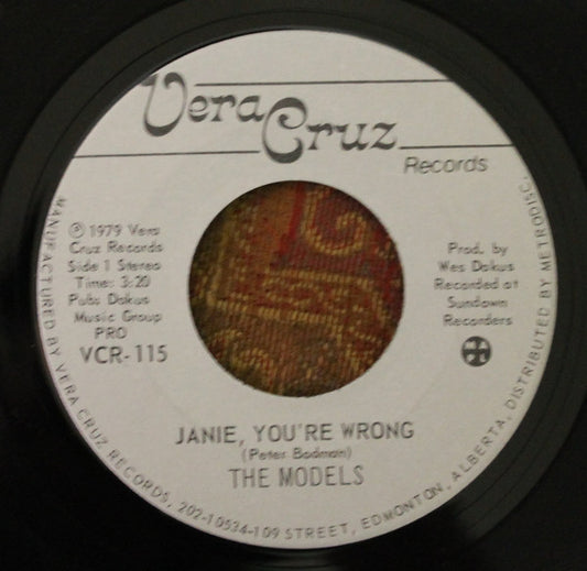 The Models (7) : Janie, You're Wrong / Look At Me (7", Single)