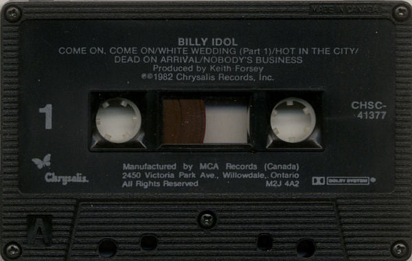 Billy Idol : Billy Idol (Cass, Album, Dol)