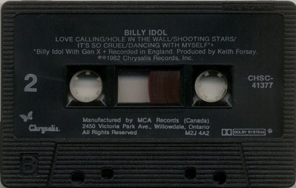 Billy Idol : Billy Idol (Cass, Album, Dol)