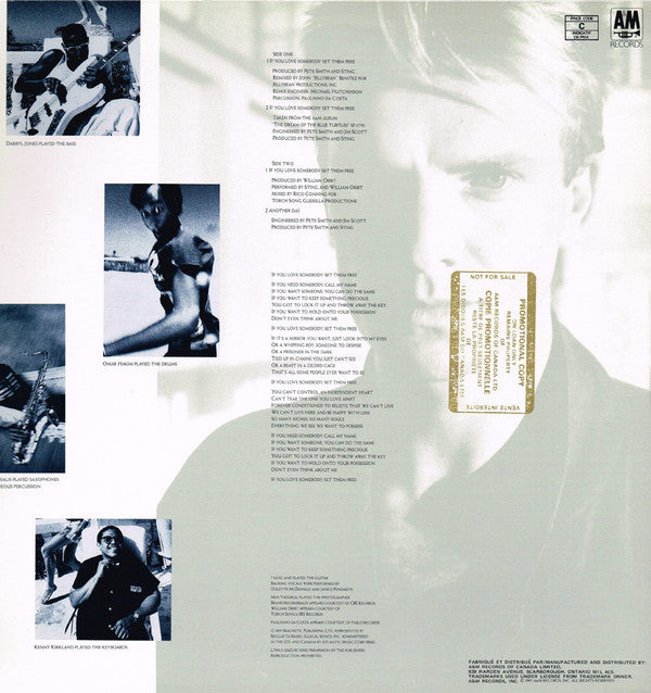 Sting : If You Love Somebody Set Them Free (12", Single)