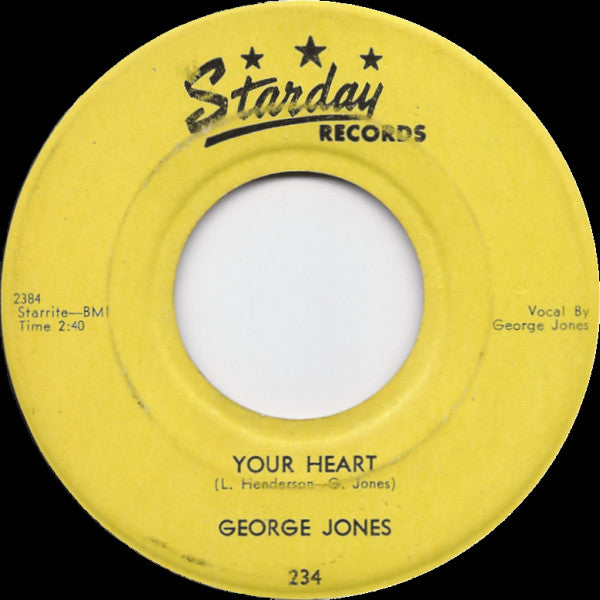 George Jones (2) : I'm Ragged But I'm Right / Your Heart (7", Single)