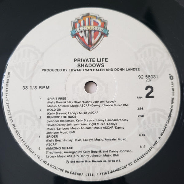 Private Life (2) : Shadows (LP, Album)