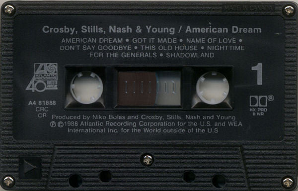 Crosby, Stills, Nash & Young : American Dream (Cass, Album, Club, Dol)