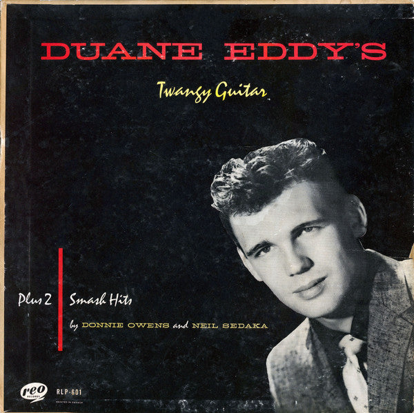 Duane Eddy With Guest Artists Donnie Owens and Neil Sedaka : Duane Eddy's Twangy Guitar (LP, Comp, Mono)