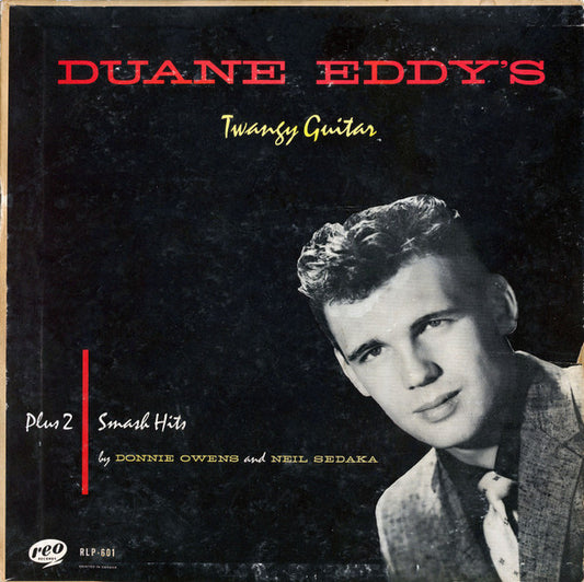 Duane Eddy With Guest Artists Donnie Owens and Neil Sedaka : Duane Eddy's Twangy Guitar (LP, Comp, Mono)