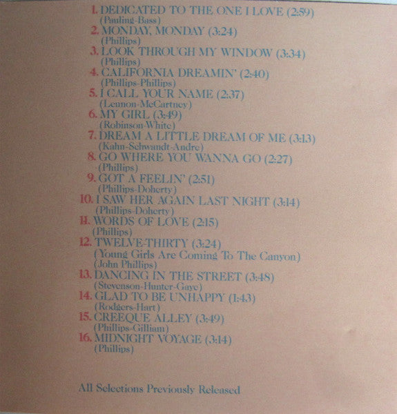 The Mamas & The Papas : 16 Of Their Greatest Hits (CD, Comp, Club, RE, RM)