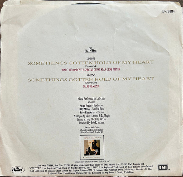 Marc Almond Featuring Special Guest Star Gene Pitney : Something's Gotten Hold Of My Heart (7", Single)